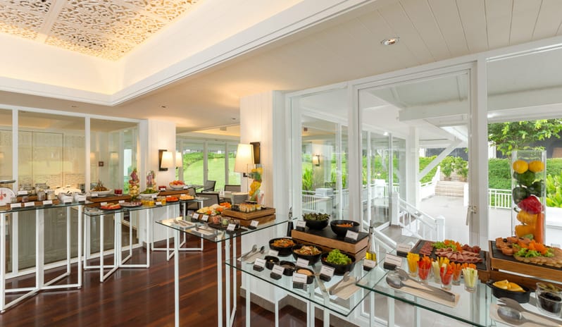 SAii Laguna Phuket Food Beverage The Club Breakfast Set Up